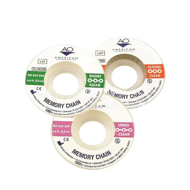American Orthodontics Plastik Memory Chain - Hafızalı 2 mt photo