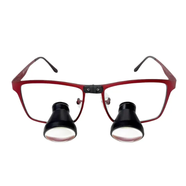 Amtech Optic 3,5X Büyütmeli Işıksız Classic Custom Loupe - Titanyum Çerceve photo