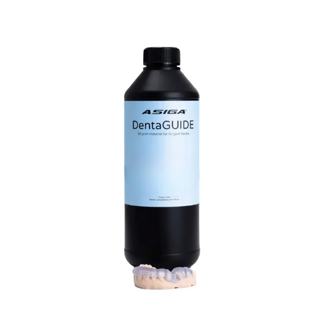 Asiga DentaGUIDE Model Resin - 3D Yazıcı Guide Reçinesi 1 kg - Şeffaf photo