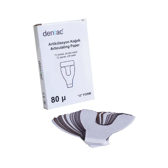 Dentac Artikulasyon Kağıdı 80 Mikron Nal 72'lik photo