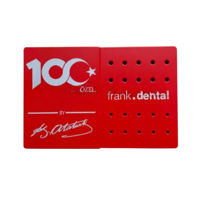 Dentreal 100. Yıla Özel Otoklavlanabilir Alüminyum Frez Standı - FG & RA & HP photo