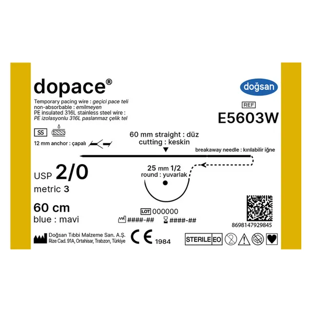Doğsan Dopace 2/0 60 düz(▼)-25 1/2yuv 60cm Çapalı photo