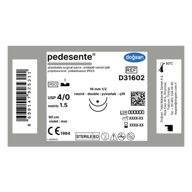 Doğsan Pedesente 4/0 16 1/2 yuv(çft) 90cm photo