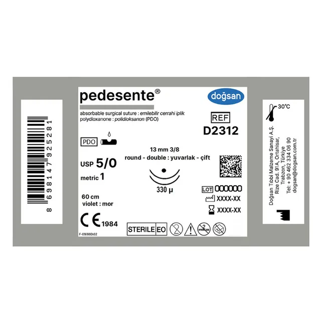 Doğsan Pedesente 5/0 13 3/8 yuv(çft) 330µ 60cm photo