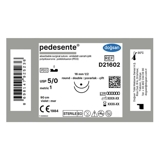 Doğsan Pedesente 5/0 16 1/2 yuv(çft) 90cm photo