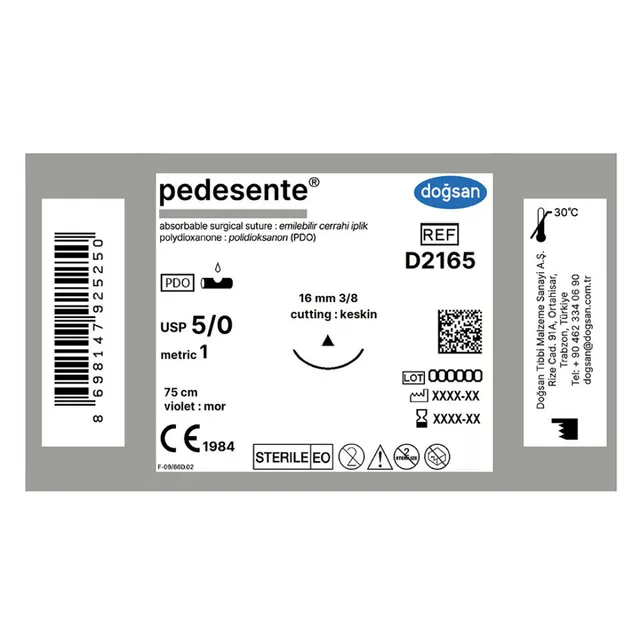 Doğsan Pedesente 5/0 16 3/8 Keskin(Δ) 75cm photo