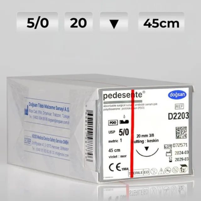Doğsan Pedesente 5/0 20 3/8 Keskin( ▼) 45cm photo
