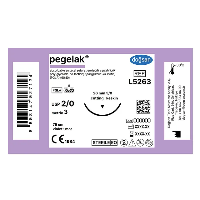 Doğsan Pegelak 2/0 25 3/8 Keskin(▼) 75cm photo