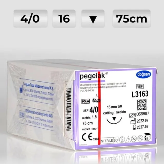 Doğsan Pegelak 4/0 16 3/8 Keskin(▼) 75cm photo