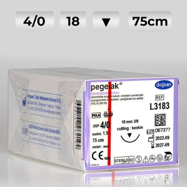 Doğsan Pegelak 4/0 18 3/8 Keskin(▼) 75cm photo