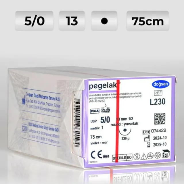 Doğsan Pegelak 5/0 13 1/2 Yuvarlak 330µ 75cm photo