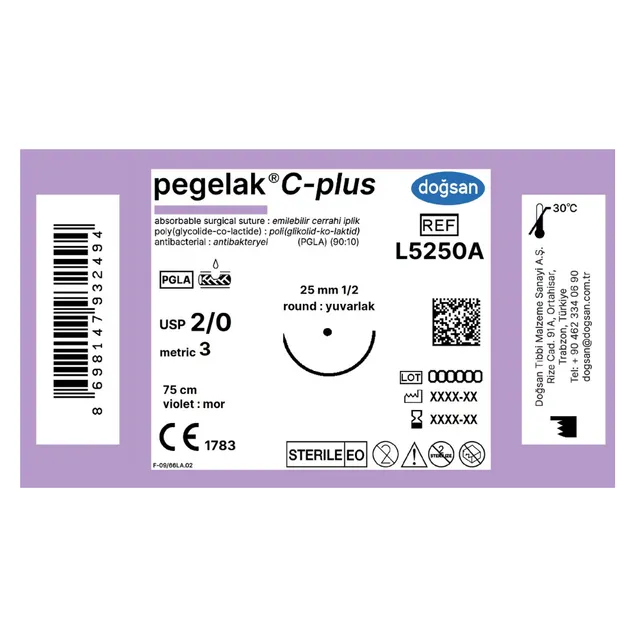 Doğsan Pegelak Plus 2/0 25 1/2 Yuvarlak 75cm photo
