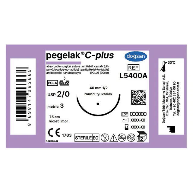 Doğsan Pegelak Plus 2/0 40 1/2 Yuvarlak 75cm photo