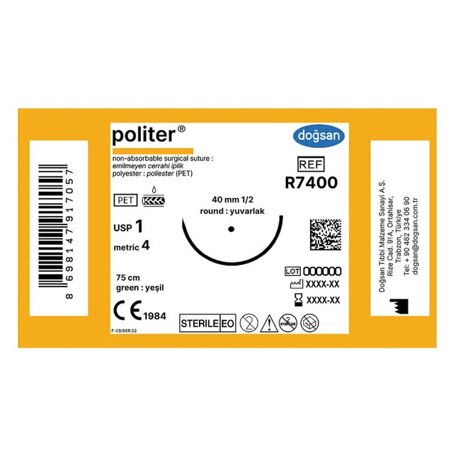 Doğsan Politer 1 40 1/2 Yuvarlak 75cm photo
