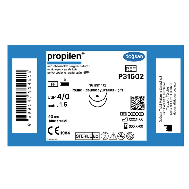 Doğsan Propilen 4/0 16 1/2 yuv(çft) 90cm photo