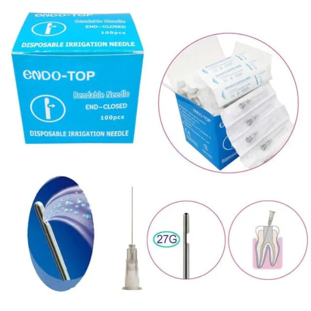 Endo-Top İrrigasyon İğnesi 0,3X25 ml Çift Delikli photo