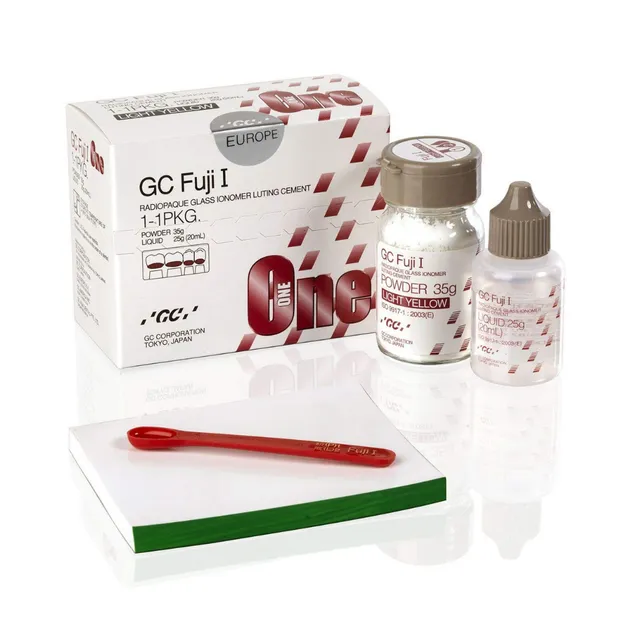 GC Dental Fuji 1 Cam İonomer Yapıştırma Simanı Toz Likit photo