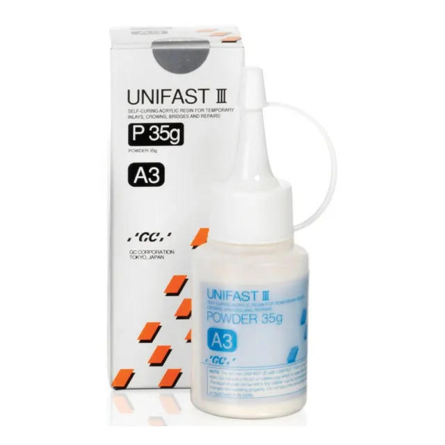 GC Dental Unifast III Geçici Kuron ve Köprü Toz 100 gr photo