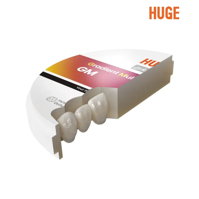 Huge Gradient Multilayer 3D Prime Zirkon Blok 4