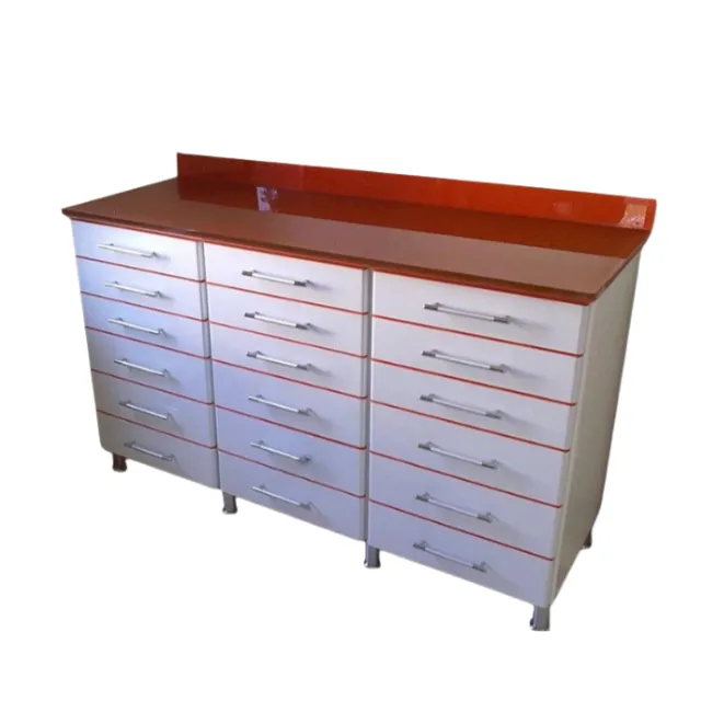 Kesgi̇n Dental 3 Parça Cam Tezgahlı Klinik Dolaplar photo