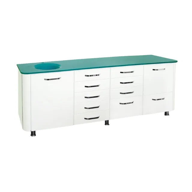 Kesgi̇n Dental 4 Parça Cam Tezgahlı Dolap Seti photo