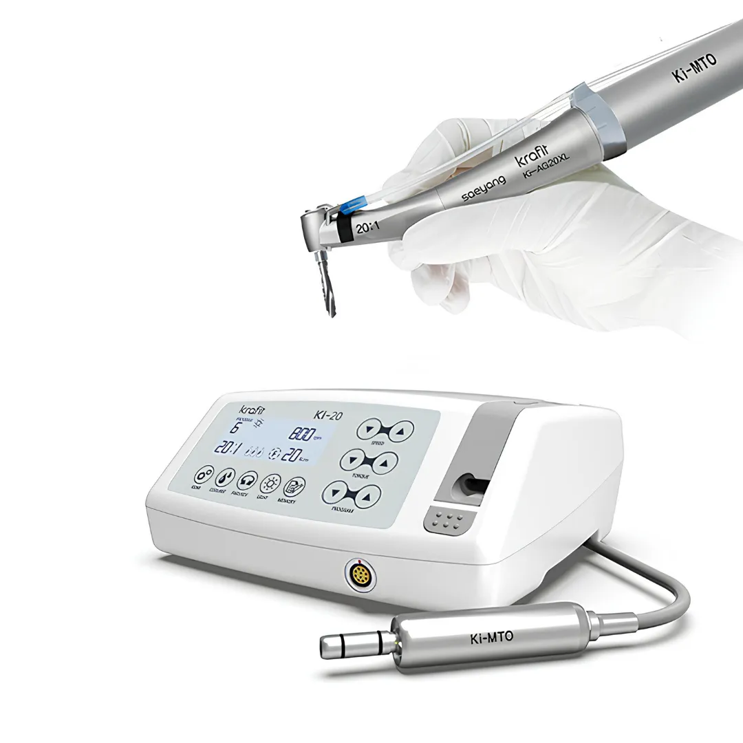 Krafit Ki-20 İmplant Motoru + Işıksız Anguldruvalı Set 2