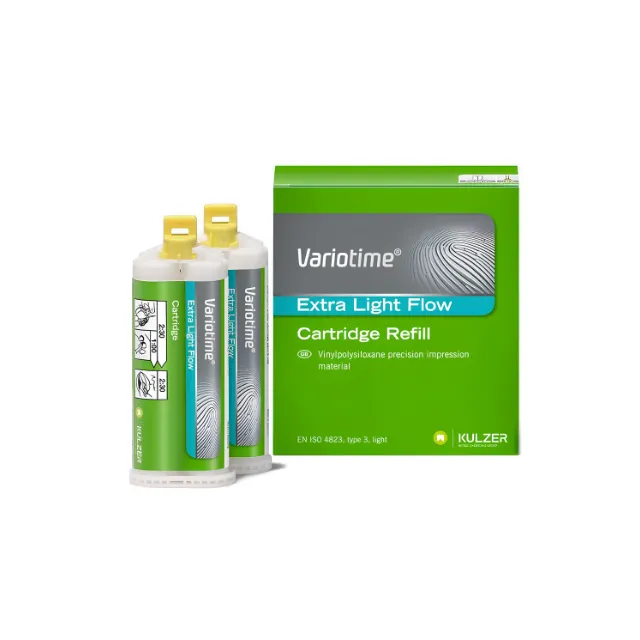 Kulzer Variotime Extra Light Flow 2*50 ml. 2.Ölçü A Silikon Kartuş photo