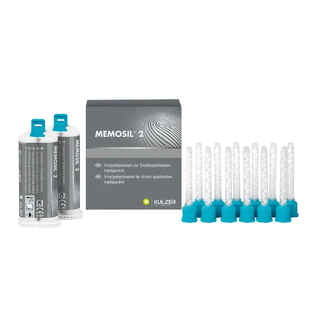 Kulzer Variotime Memosil 2 Şeffaf Kapanış Materyali 2*50 ml. Kartuş photo