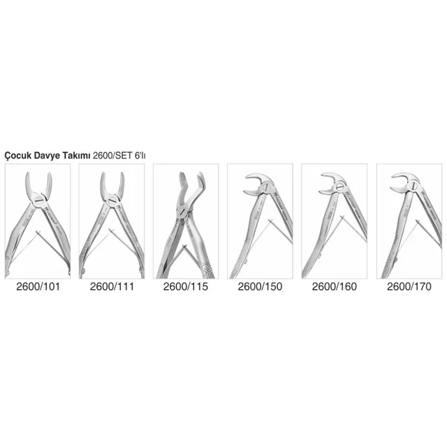 Medesy Çocuk Davye Takımı (2600 /6'lı Set) 2