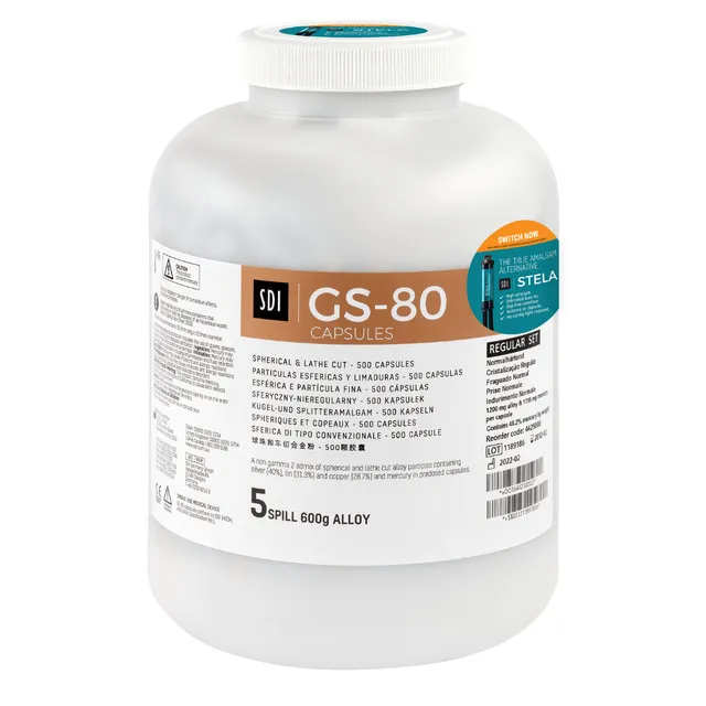 SDI Dental GS-80 Amalgam 50'lik Kapsül %40 Gümüş 5'lik 3
