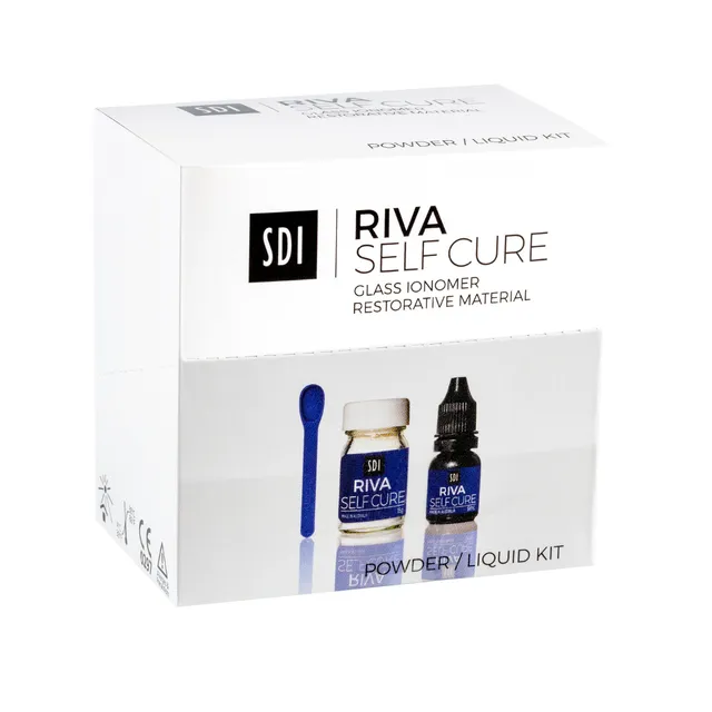 SDI Dental Riva Self Cure Cam İyonomer Dolgu ve Kaide Materyali – Toz + Likit Set  photo