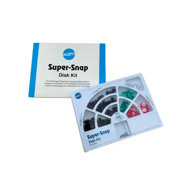 Shofu Super Snap Rainbow Kompozit Cilalama ve Bitirme Disk Seti 180'li photo