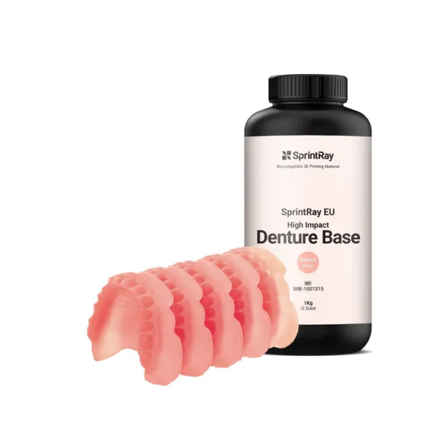 SprintRay EU High Impact Denture Base 3D Yazıcı Reçine 1 Kg 2