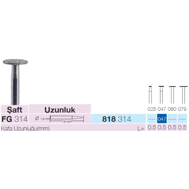 Sunshine 818 Sentetik Elmas Frez 2