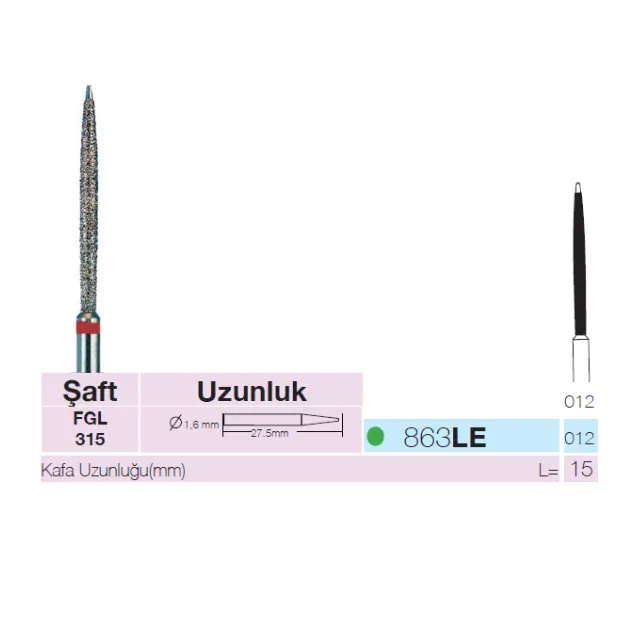 Sunshine 863LEF Sentetik Elmas Frez 2