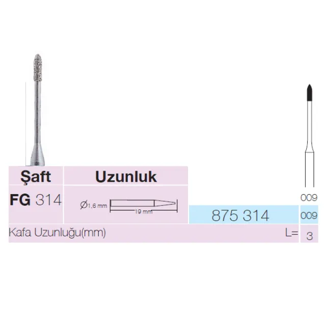 Sunshine 875 Sentetik Elmas Frez 2