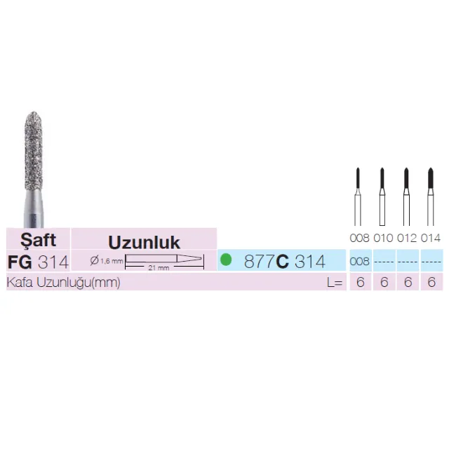 Sunshine 877 Sentetik Elmas Frez 2