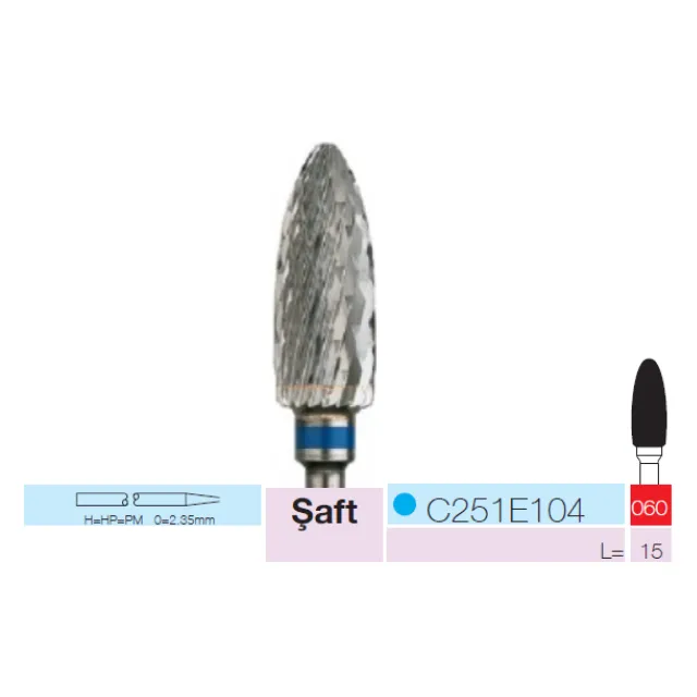 Sunshine C251E Sentetik Elmas Frez	 2