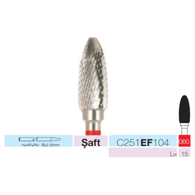 Sunshine C251EF Sentetik Elmas Frez	 2