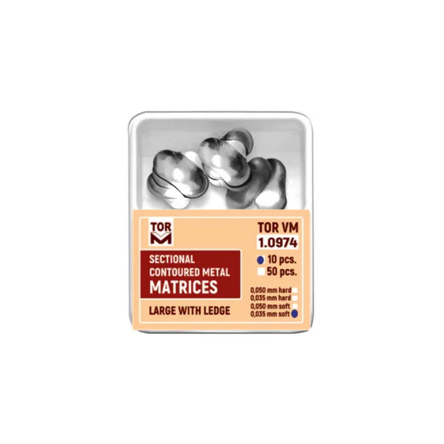 Tor VM Bölgesel Konturlu Metal Matrixler (Large ve Çıkıntılı) No:10974 0,035mm Yumuşak 10'lu photo