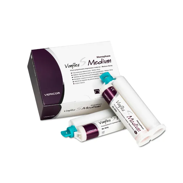 Vericom Vonflex S Medium Kit Normal - Tek Adımlı Ölçü Materyali 2x50 ml photo
