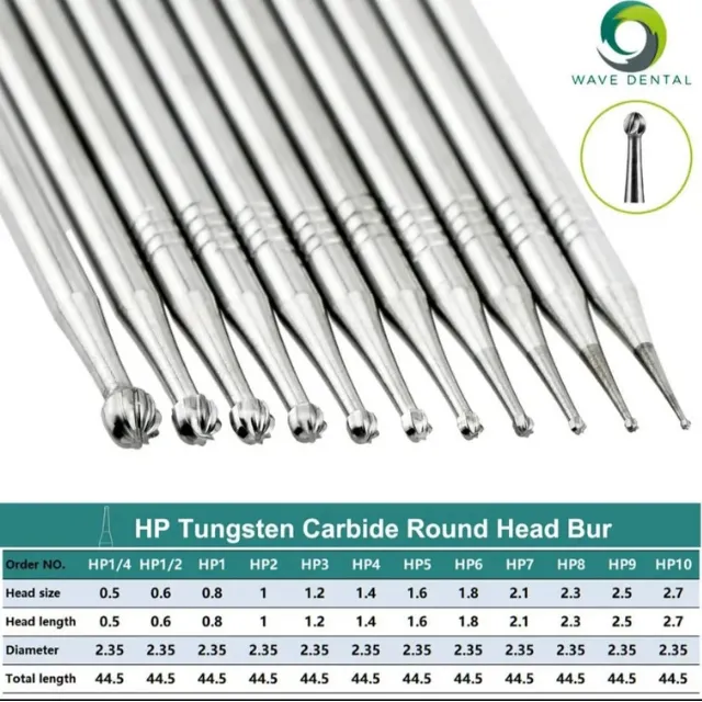 Wave Dental Tungsten Carbide Rond Frez Piyasemen İçin photo